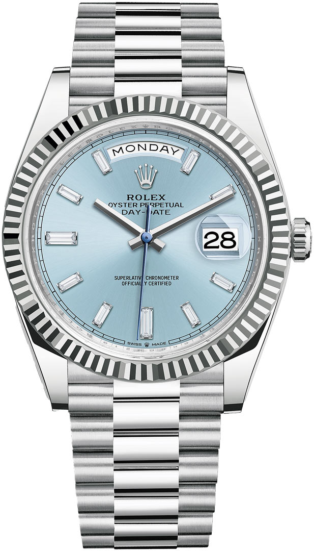 Rolex Day-Date 40mm Platinum Mens Watch Replica-fasswatch