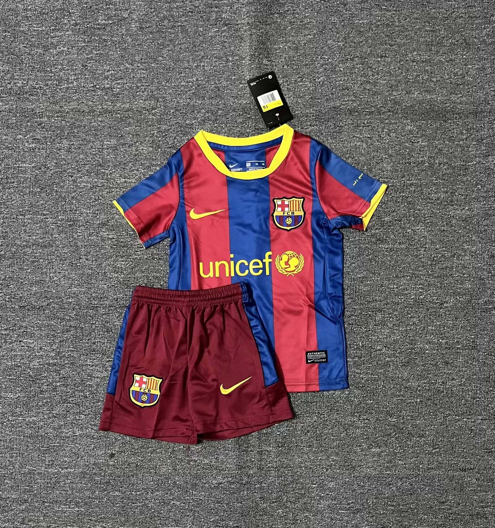2010/2011 Retro Barcelona Home Football Shirt 1:1 Thai Quality Kids Size:football jersey mysite: unitedjerseyfootball 邓江浪:football