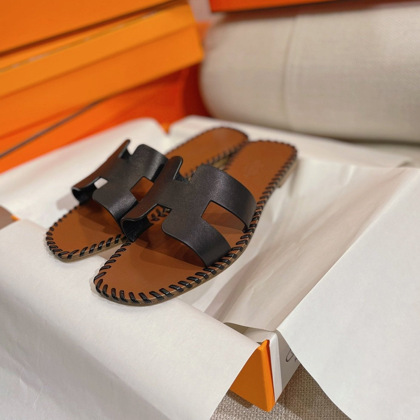 0RAN SANDAL Braided Calfskin BLACK、mysite、Cacoeks