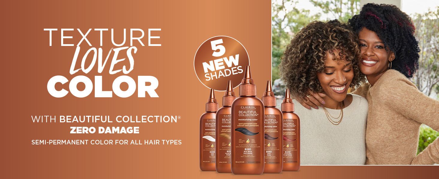 Texture Loves Color, Clairol Professional Beautiful Collection, ZERO DAMAGE 