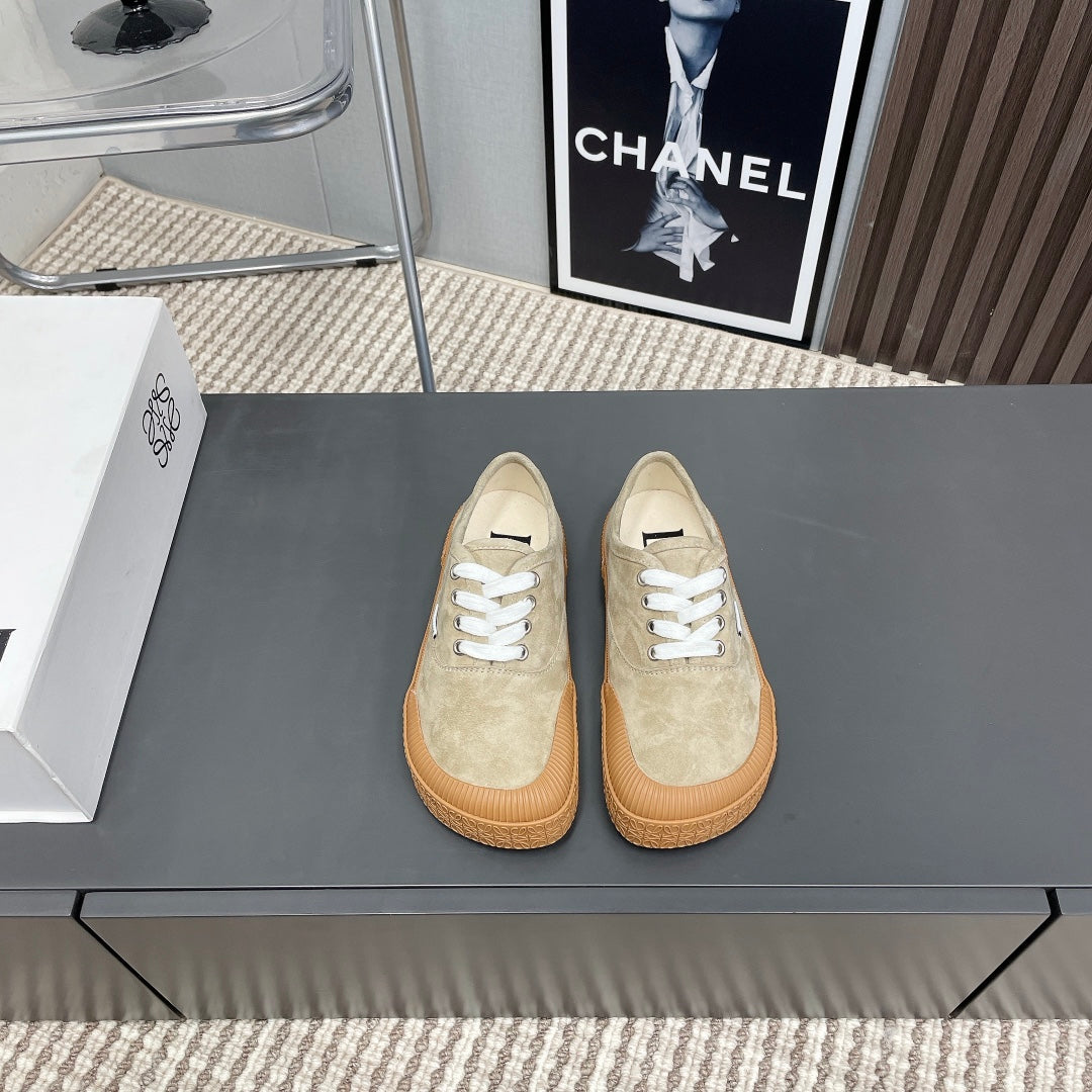 TERRA VULCA LACE-UP SNEAKER IN SAND BROWN SUEDE、mysite、Cacoeks