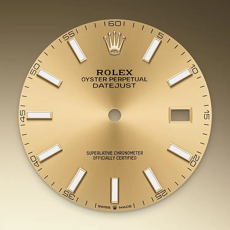Champagne-colour dial