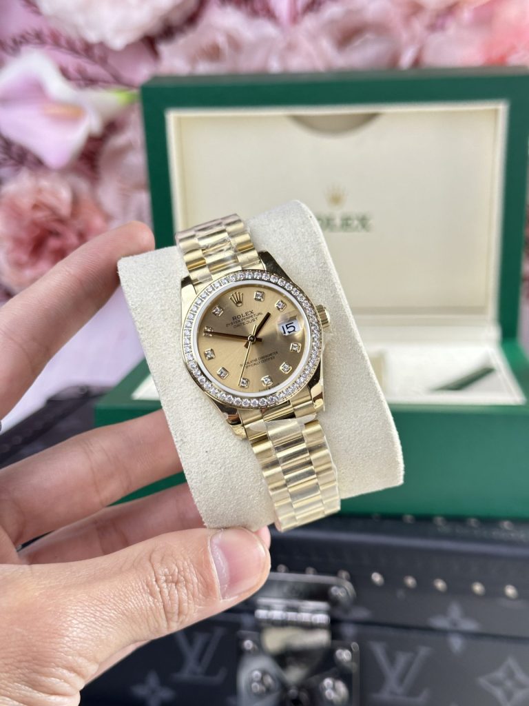 Đồng Hồ Rolex DateJust 278288 Replica 11 Nữ Mặt Số Champagne 31mm (1)
