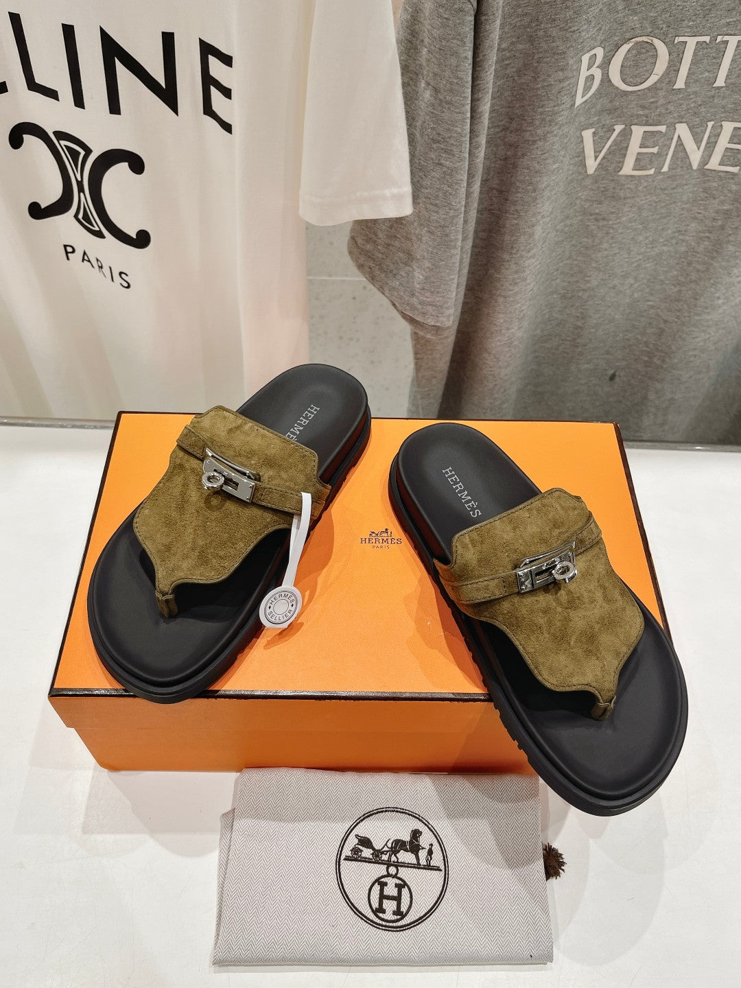 EMPIRE SANDAL BLACK MIX ARMY GREEN SUEDE、mysite、Cacoeks