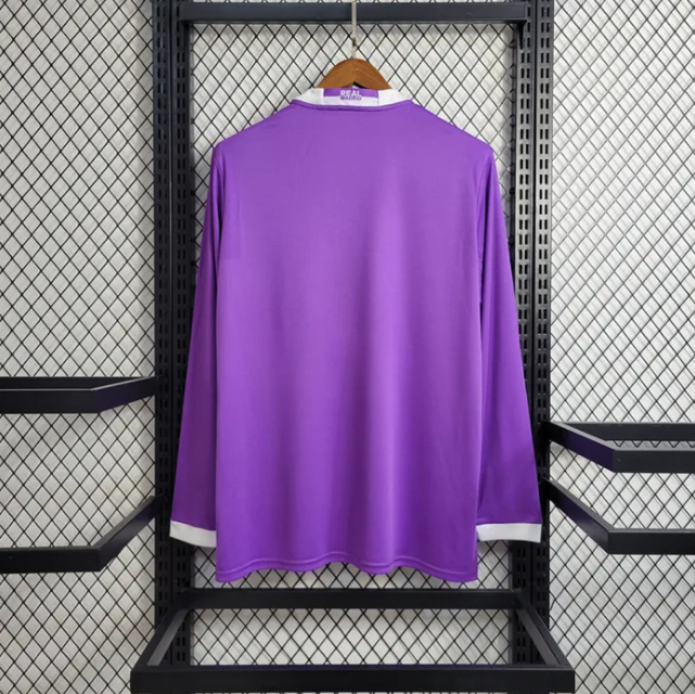 2016/2017 Retro Long Sleeve Real Madrid Away:football jersey mysite: unitedjerseyfootball 邓江浪:football