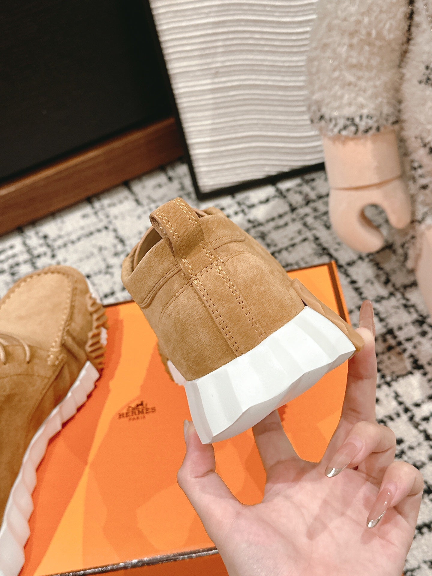 INCREASE SNEAKER IN PEANUT BROWN SUEDE、mysite、Cacoeks