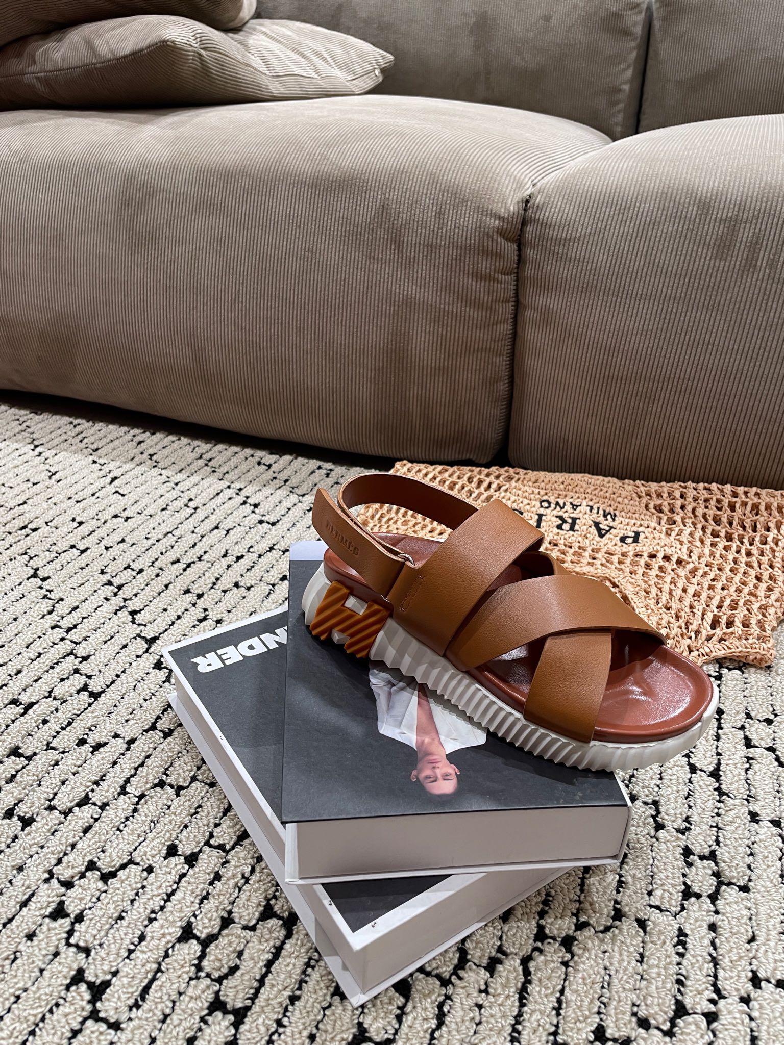 ELECTRIC SANDAL CHOCOLATE CALFSKIN、mysite、Cacoeks