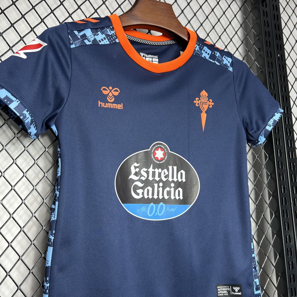 Higojerseys-Celta Vigo 24-25 Away Kids Kit