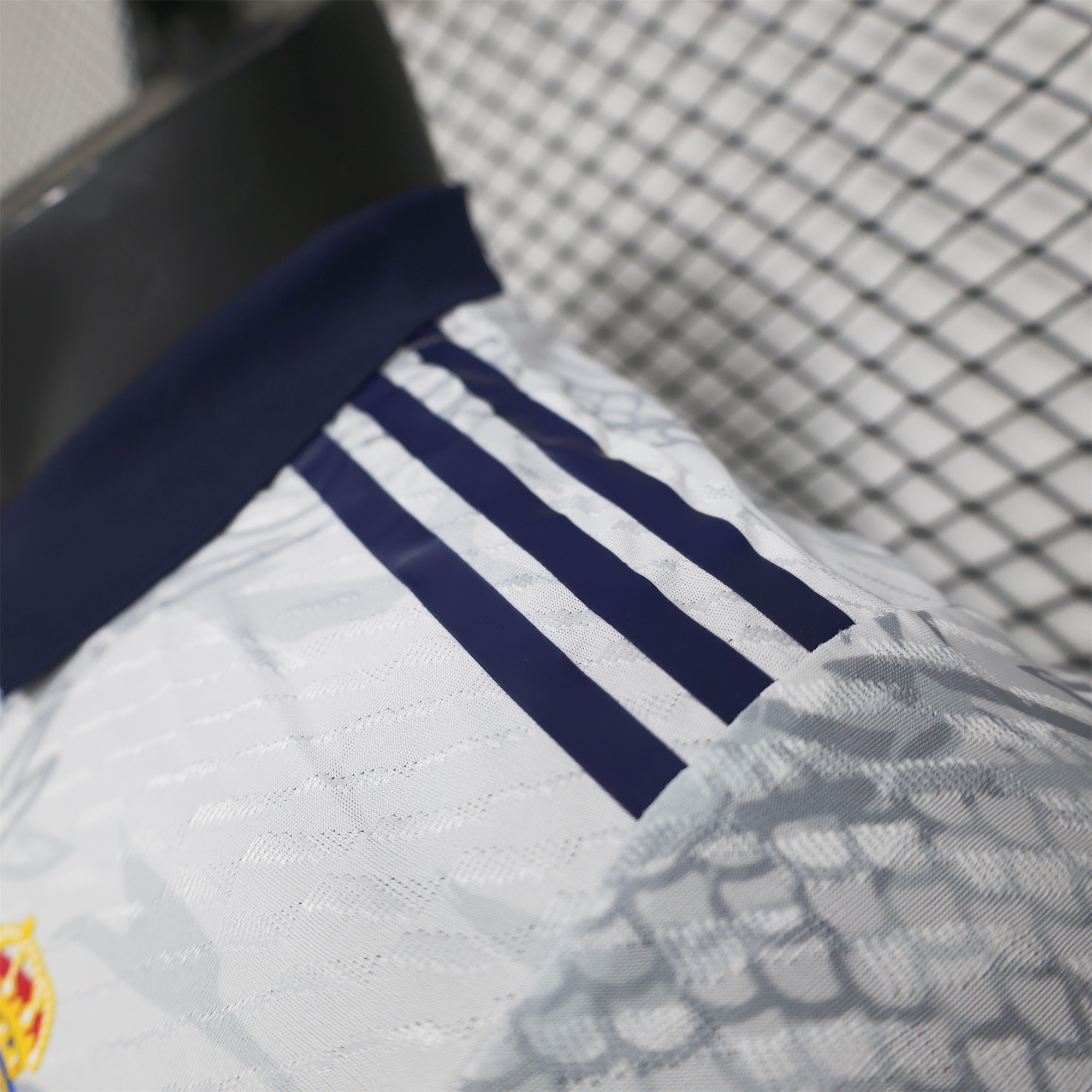 JerseysGala.com | Real Madrid 24-25 Black Dragons Pattern White Special Edition Jersey - Player Version -Customize Name, Number and Patch | Worldwide Shipping