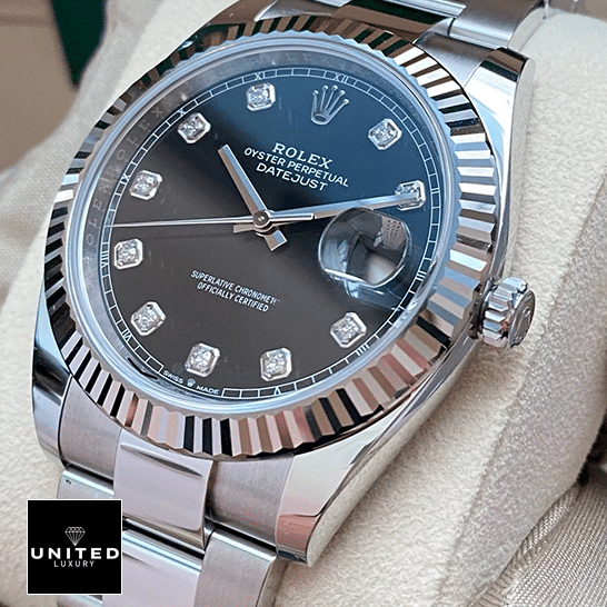 Rolex Datejust Black Dial Oyster Bracelet rolex watch in box