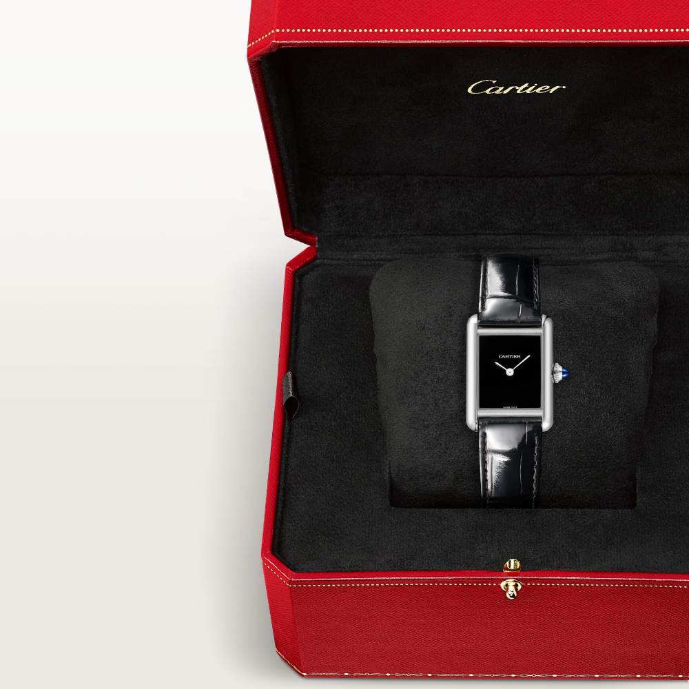 Super Clone 1:1 Cartier Tank Must Watch Small Model Black WSTA0071 Replica-fasswatch