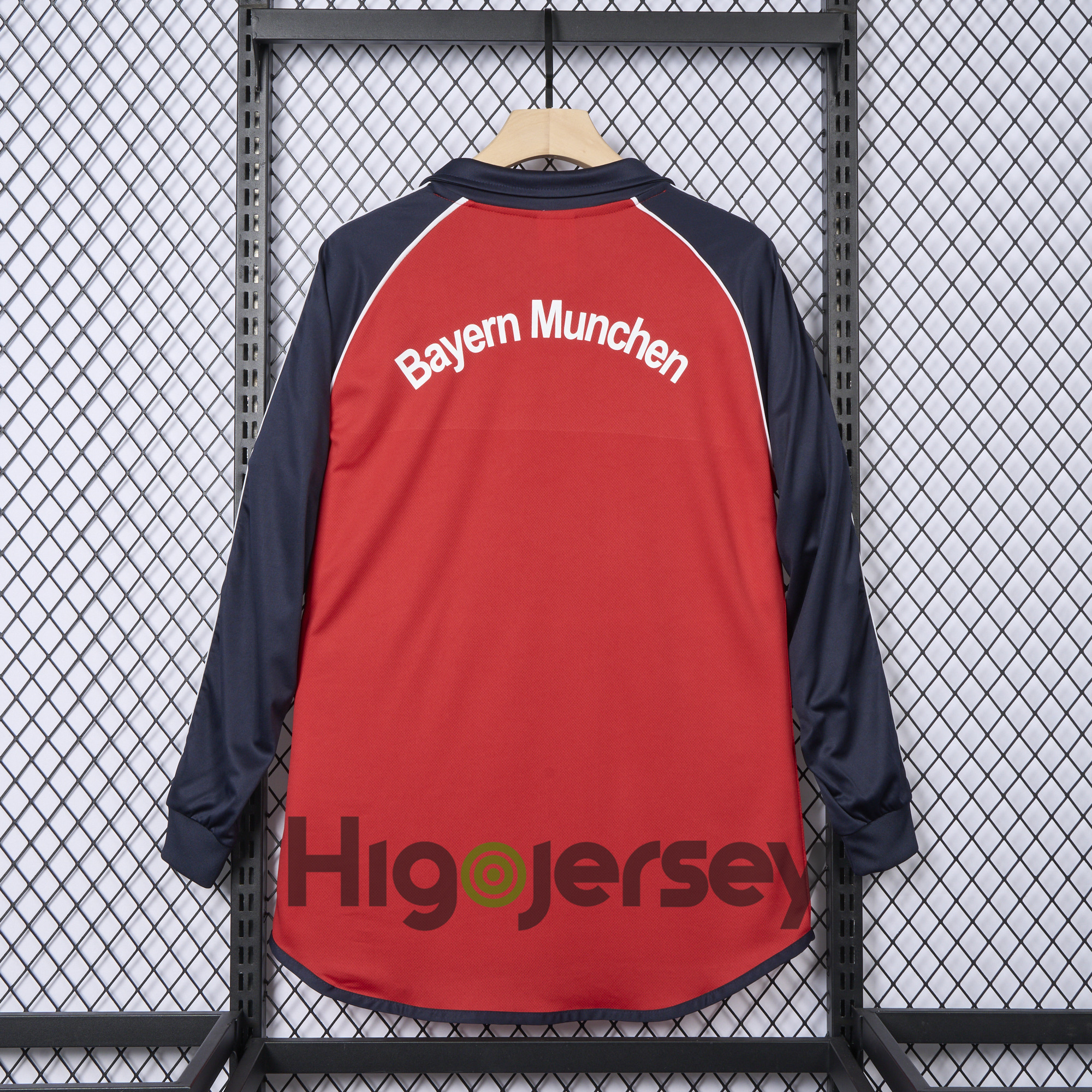 Higojerseys-Retro Bayern Munich 2000-01 Home Long Sleeve Jersey