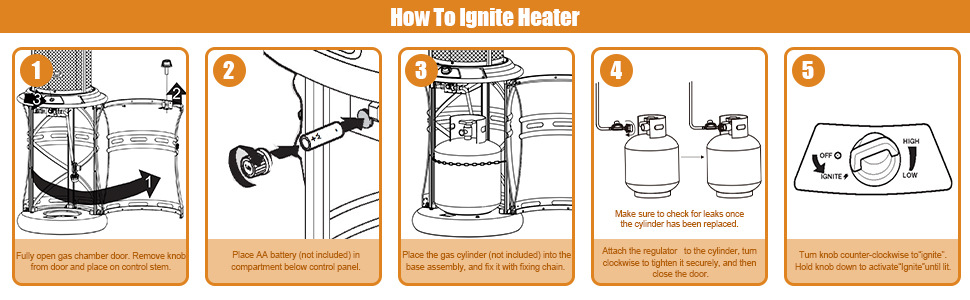 Propane patio heater