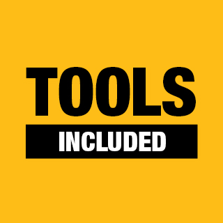 Graphics of text that reads "Tools Included." Graphics of text that reads "Tools Included."
