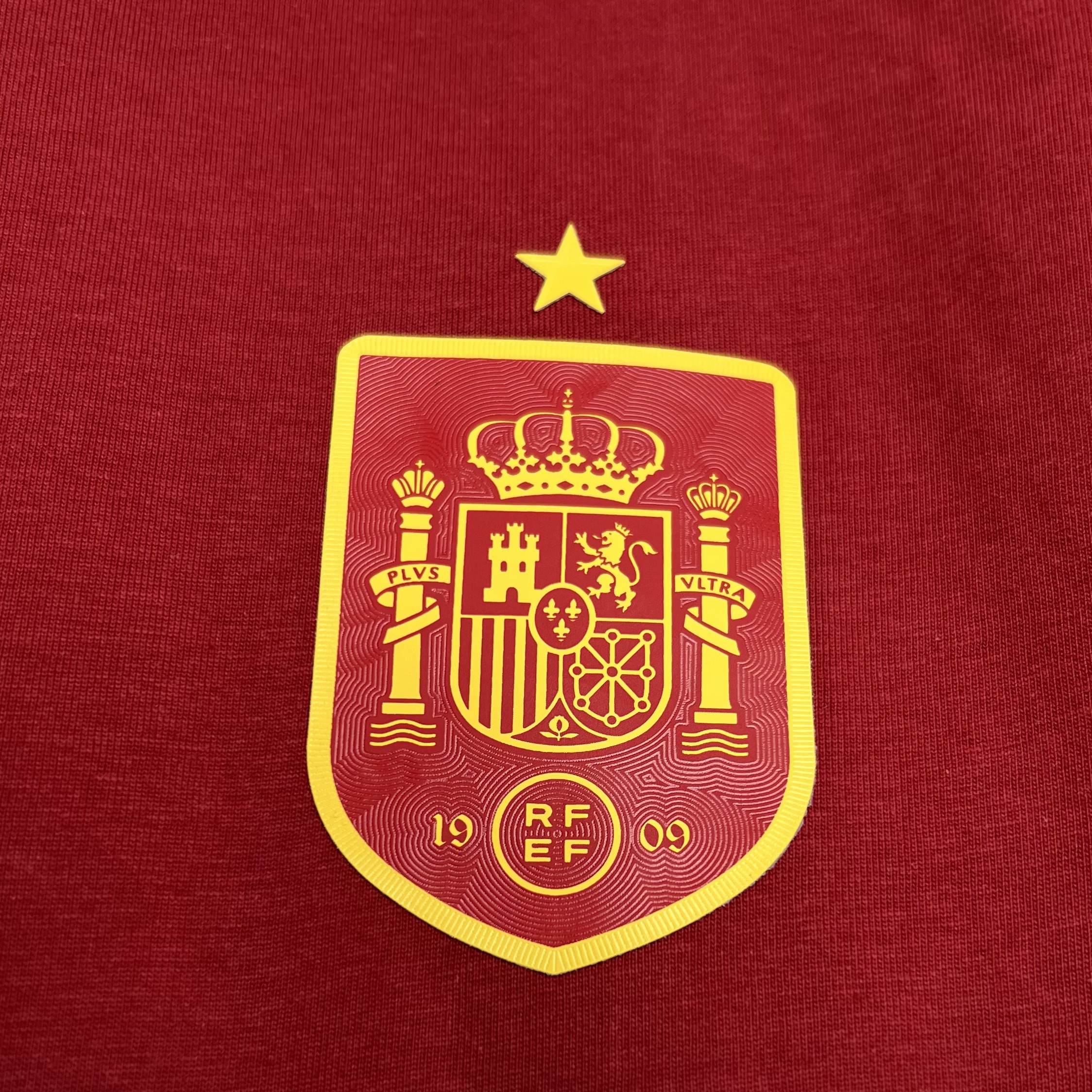 ManixJersey.com | Spain 2024 Euro Red Retro Style Jersey - Fans Version -Customize Name, Number and Patch | Worldwide Shipping