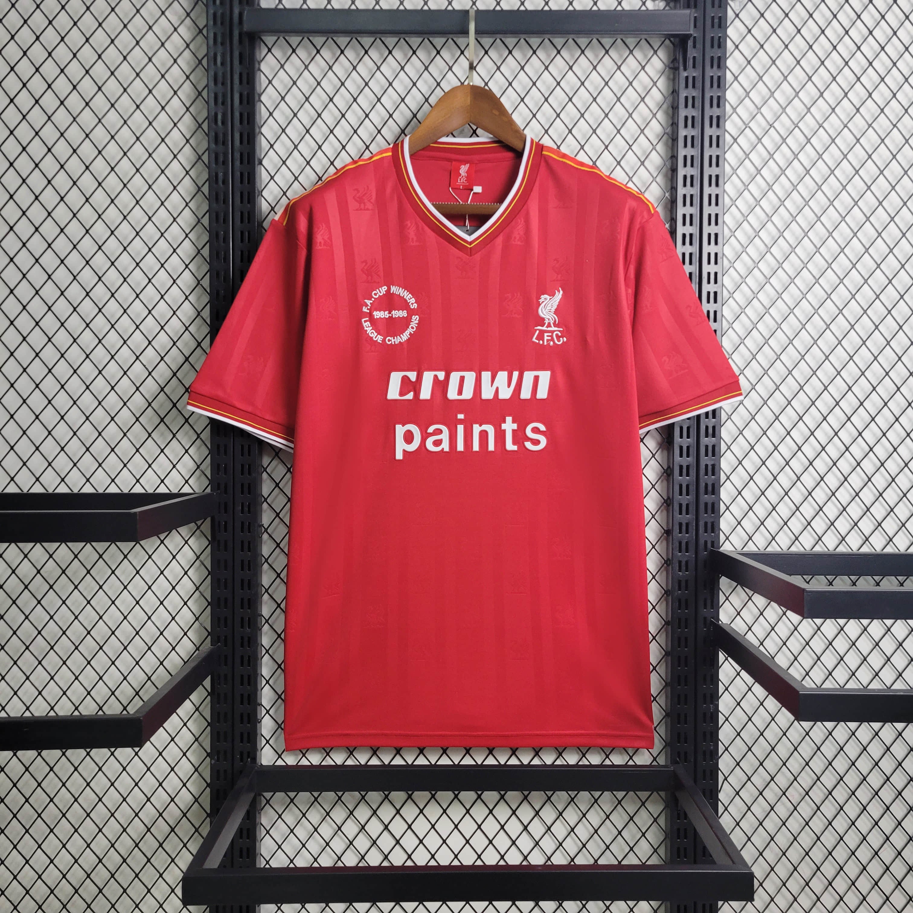 Higojerseys-Retro Liver.pool 1986-87 Home Stadium Jersey