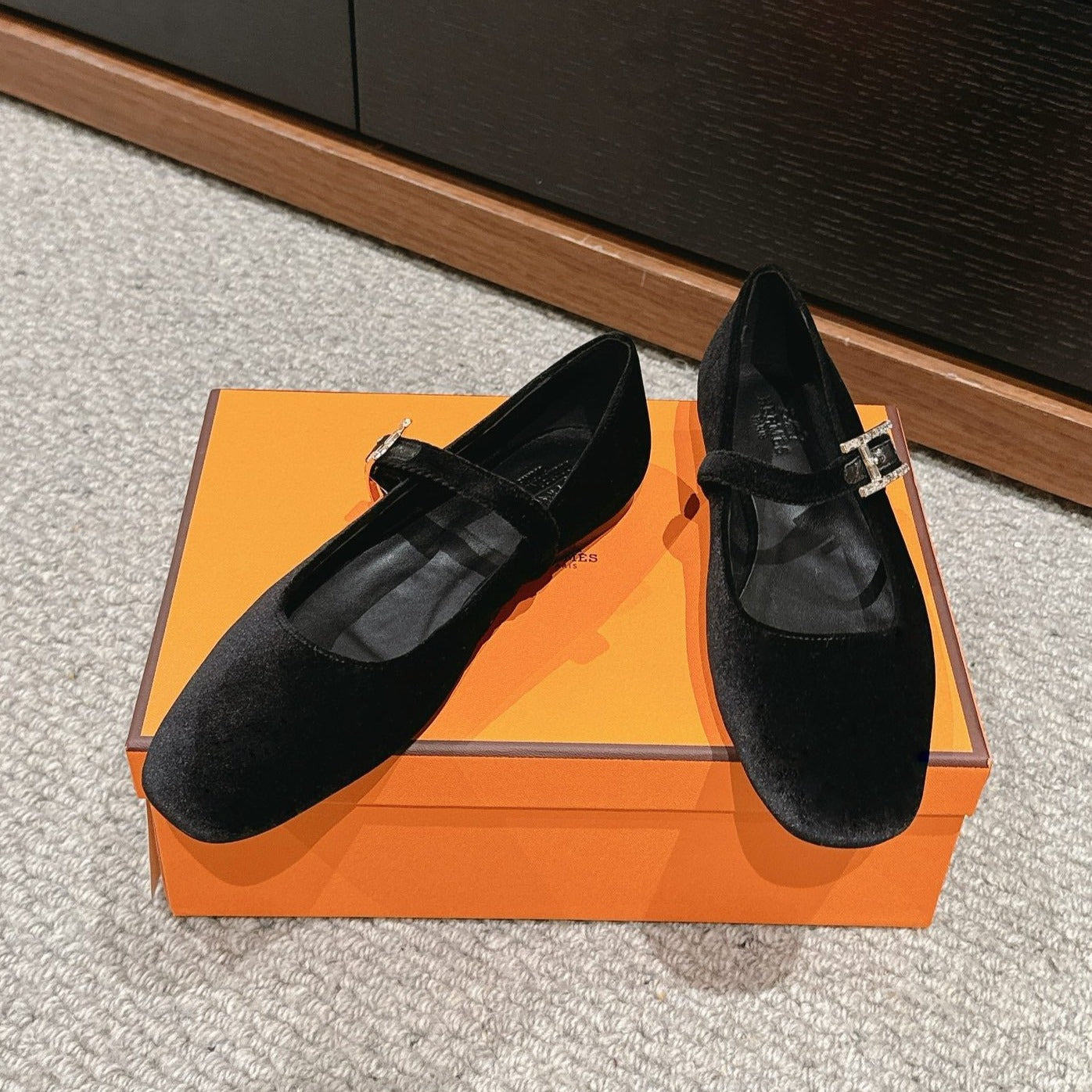 JANE BALLET FLAT BLACK VELVET、mysite、Cacoeks