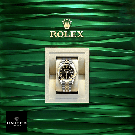 Rolex Datejust Black Diamond Dial Steel Yellow Gold 126303BKDJ Jubilee Replica 5 Rolex Datejust Black Diamond Dial 126303BKDJ Jubilee Replica in the box
