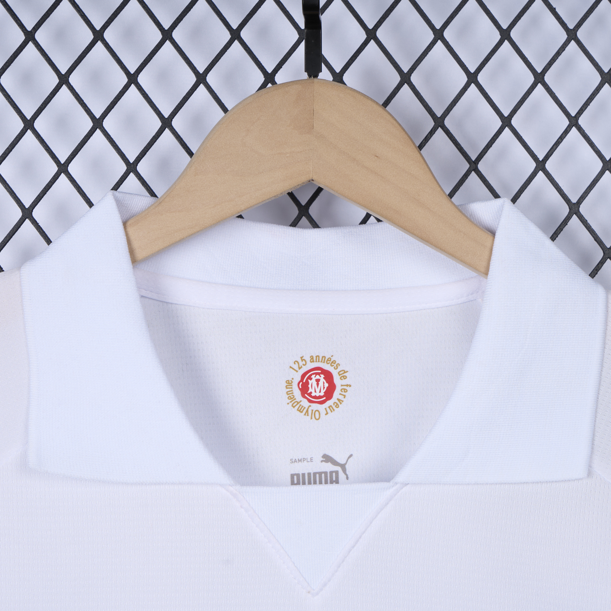 ManixJersey.com | Marseille 24-25 125th Anniversary White Jersey - Fans Version -Customize Name, Number and Patch | Worldwide Shipping