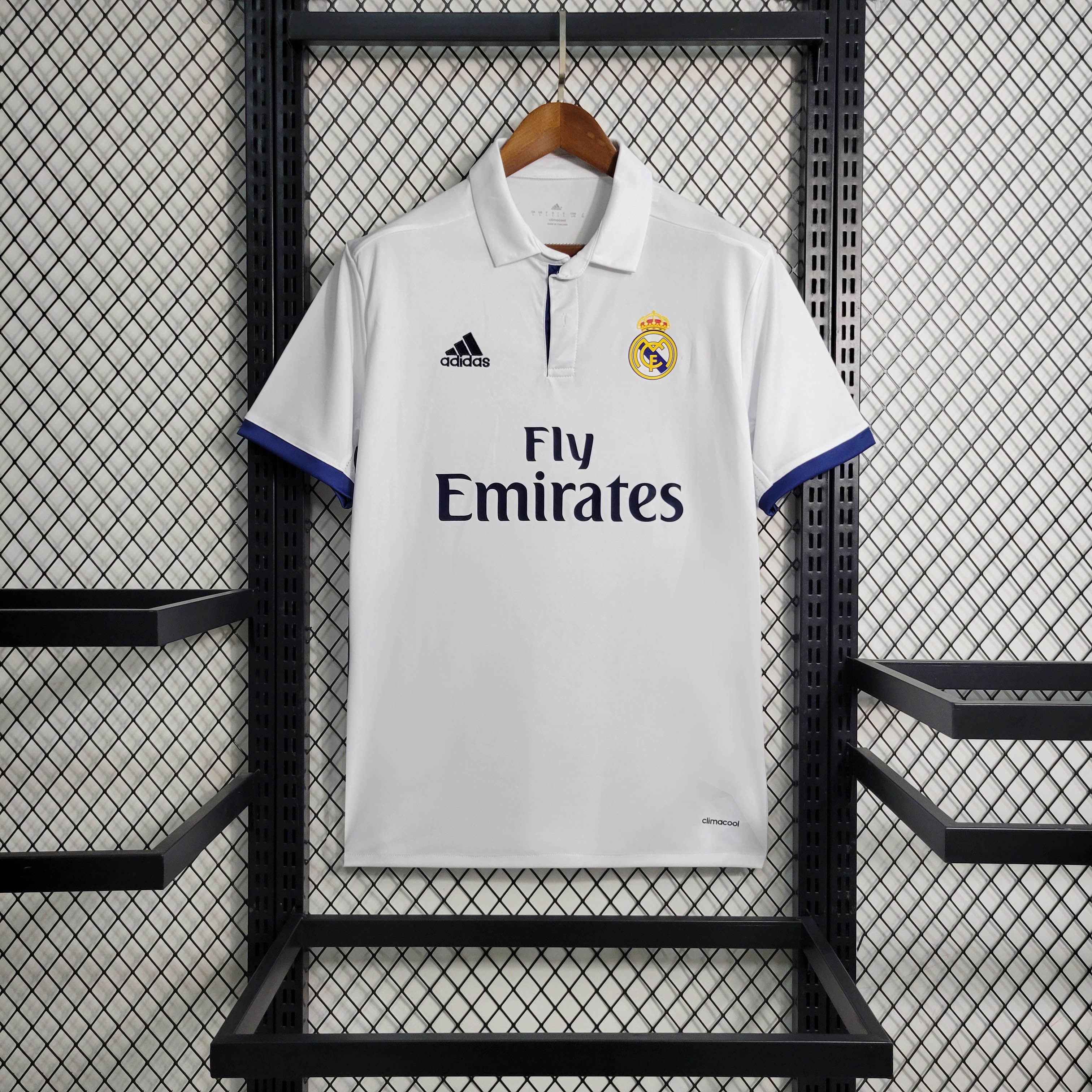 JerseysGala.com | Retro Real Madrid 16-17 Home Stadium Jersey -Customize Name, Number and Patch | Worldwide Shipping