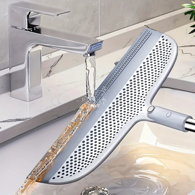 2pc silicone broom for pet hair multi purpose magic silicone squeegee for glass wall floor furniture carpet durable plastic build for home car and commercial use details 1