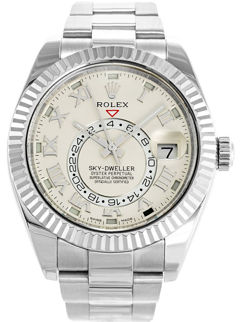 Replica Rolex Sky-Dweller 42mm Silver Dial 326939-fasswatch