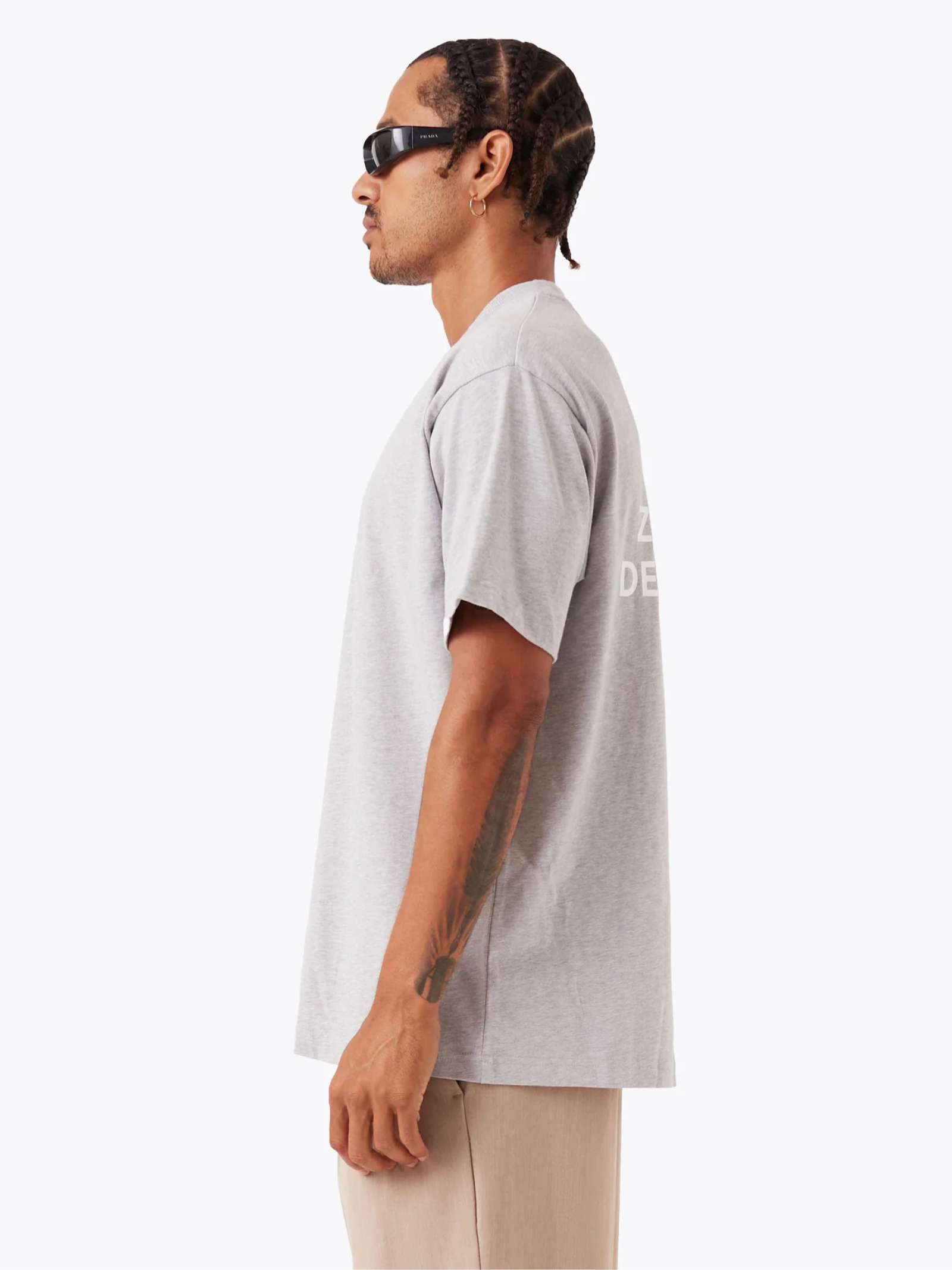 Design House Box Tee In Grey Marle