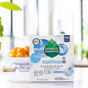 Seventh Generation Dishwasher Detergent packs