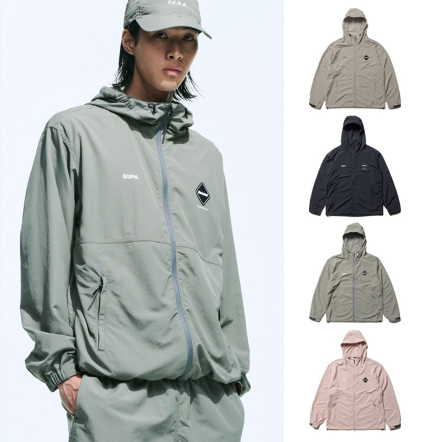 F.C.Real Bristol 25S/S SUPPLEX NYLON HOODED BLOUSON  FCRB-250023 