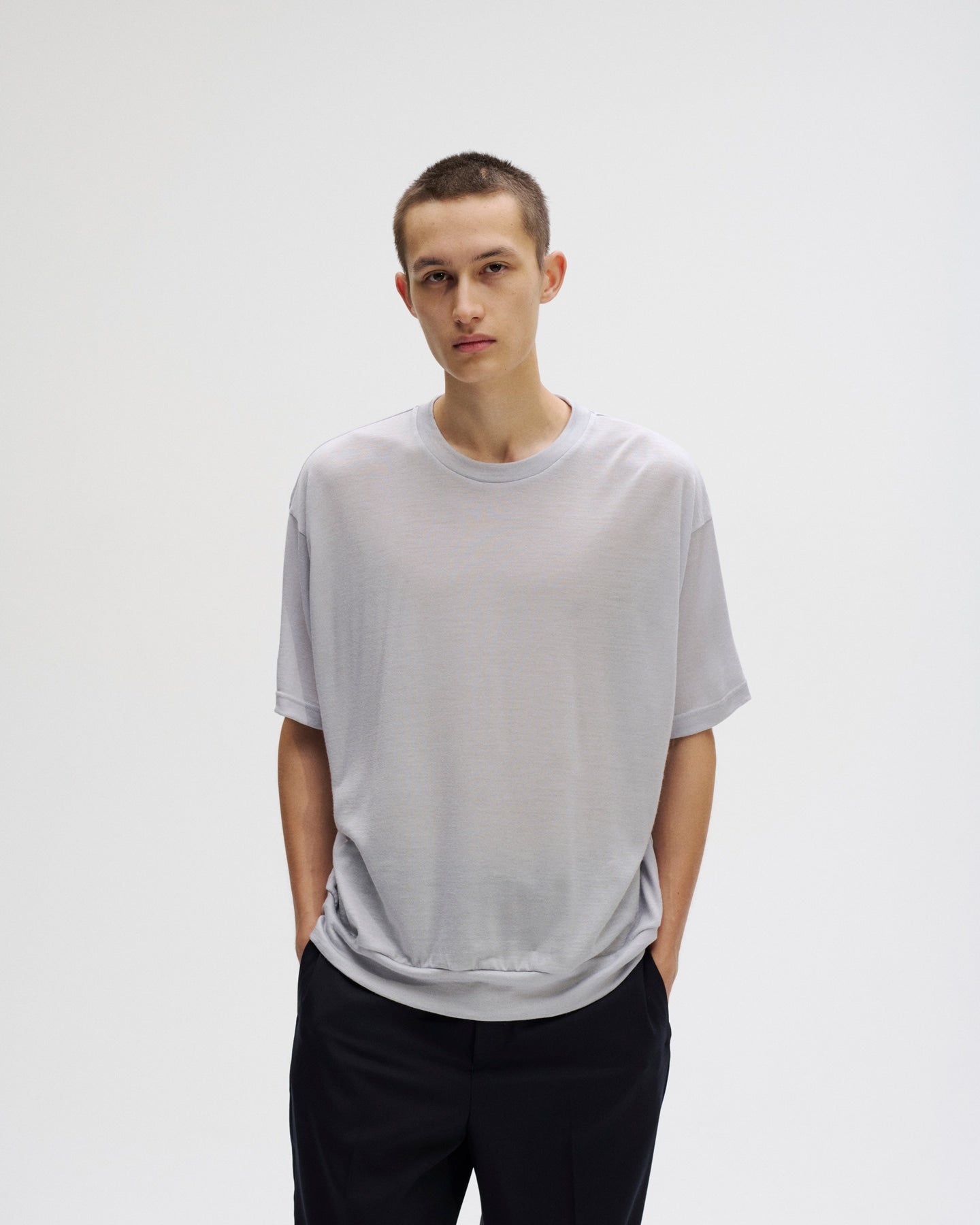 SOPHNET. 25S/S WASHABLE WOOL S/S TOP  SOPH-250061 