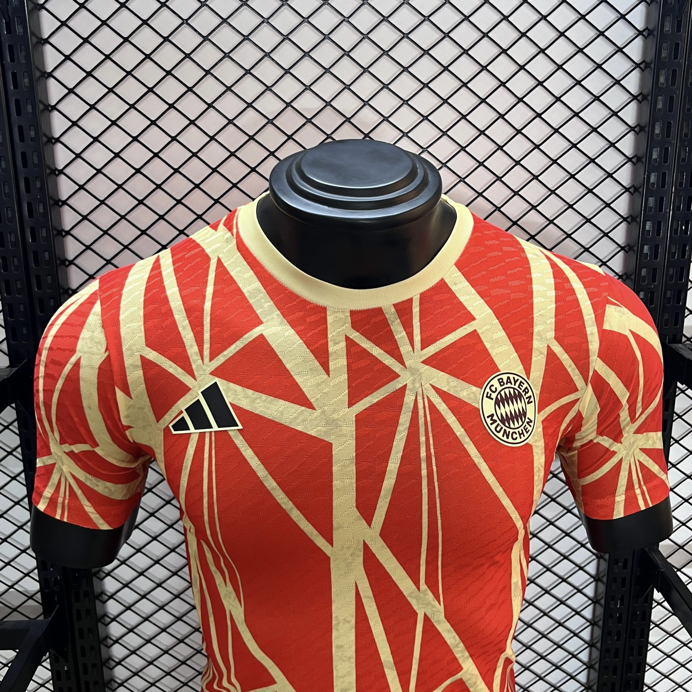 Higojerseys-Bayern Munich 24-25 Red Pre-Match Training Jersey - Player Version