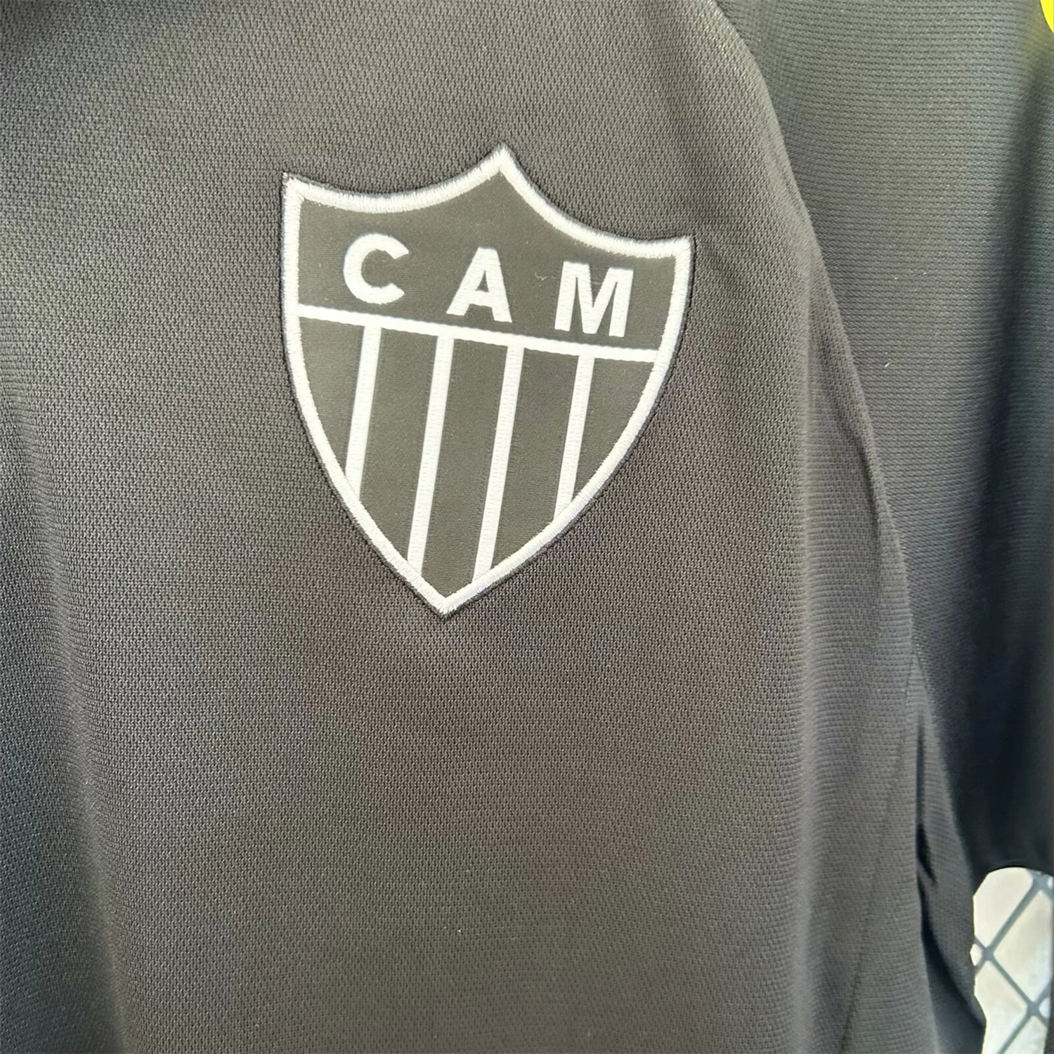 UltraTrikot-Atletico Mineiro 24-25 Black Training Jersey with Polo Collar - Fans Version