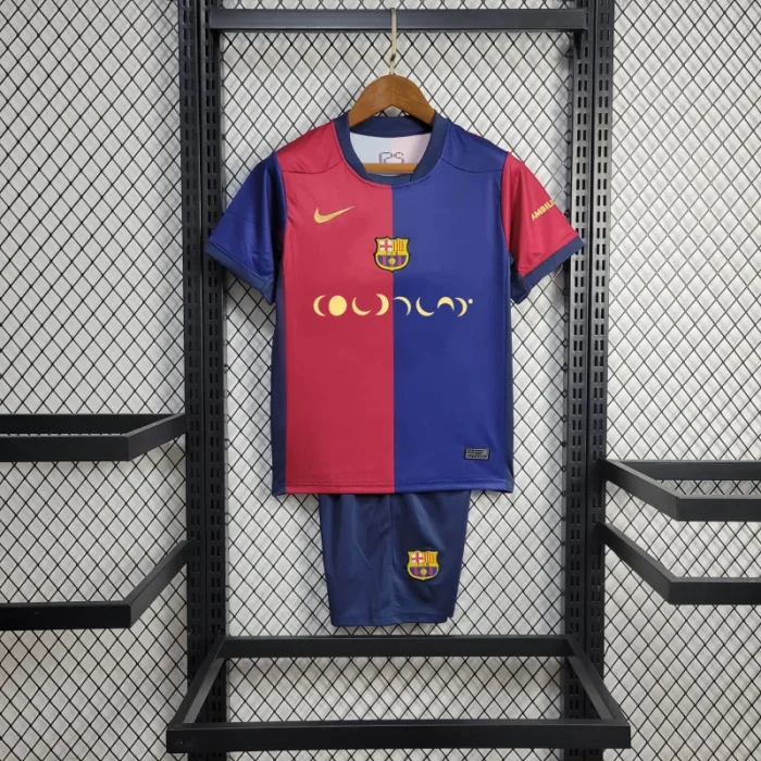 2024/2025 Barcelona Home (Moon Music) Football Jersey 1:1 Thai Quality Kids Size:football jersey mysite: unitedjerseyfootball 邓江浪:football