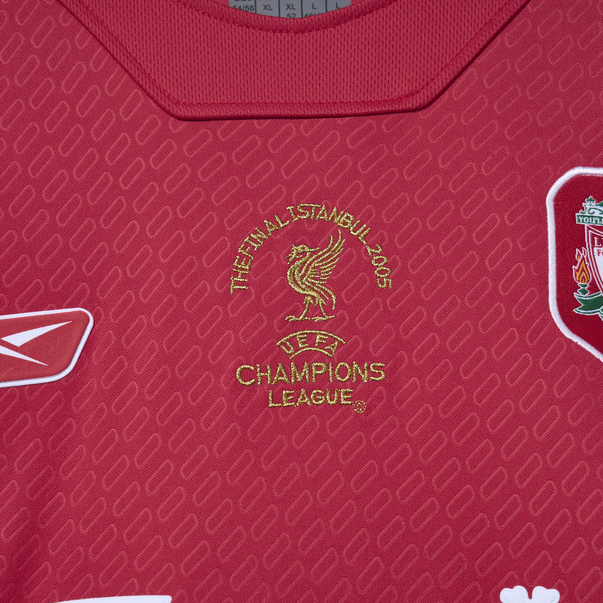 JerseysGala.com | Retro Liver.pool 2005 Home Stadium Jersey - with UEFA Champions League Final Patch -Customize Name, Number and Patch | Worldwide Shipping