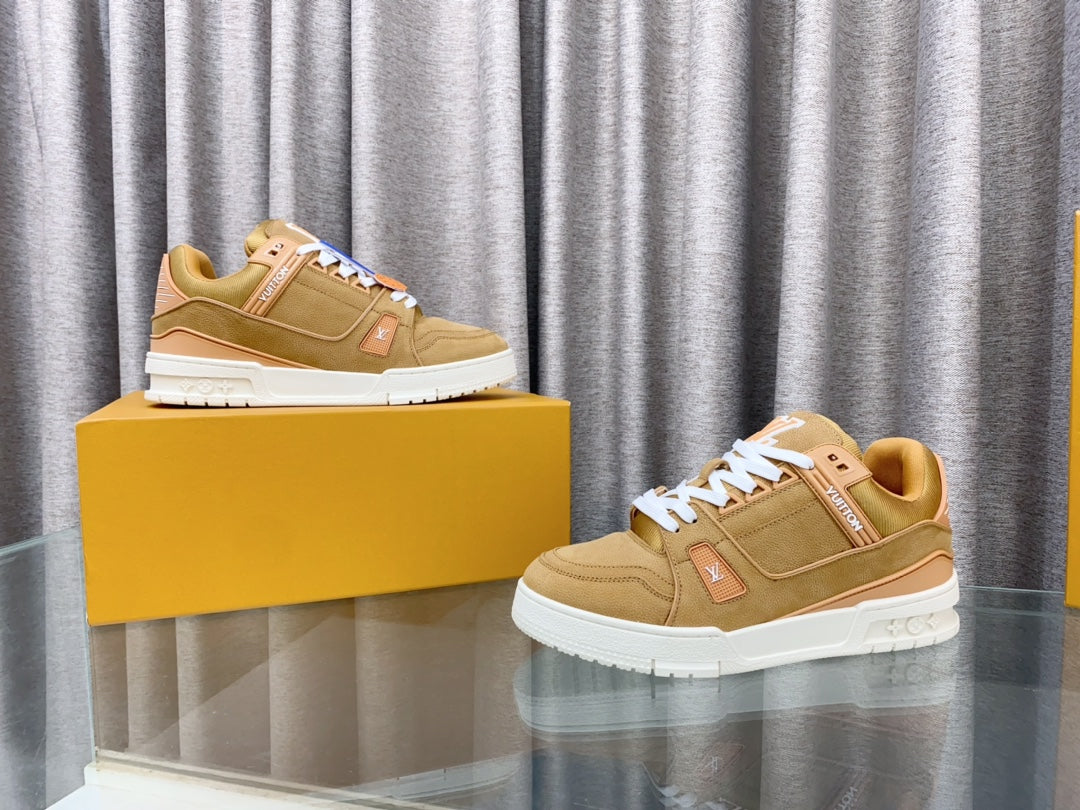 LV MAXI TRAINER IN CIDER BROWN SUEDE、mysite、Cacoeks
