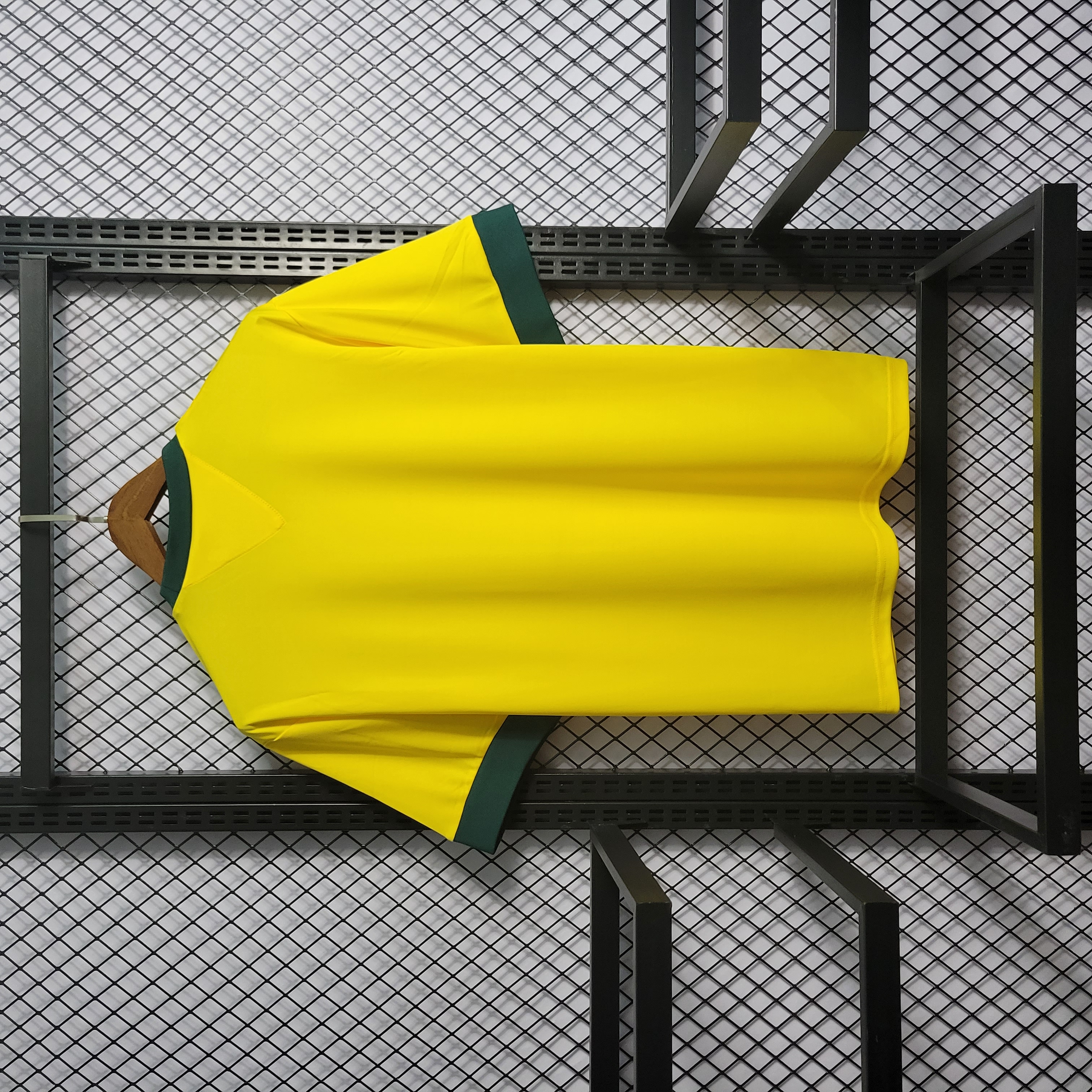 Higojerseys-Retro Brazil 1970 Home Stadium Jersey