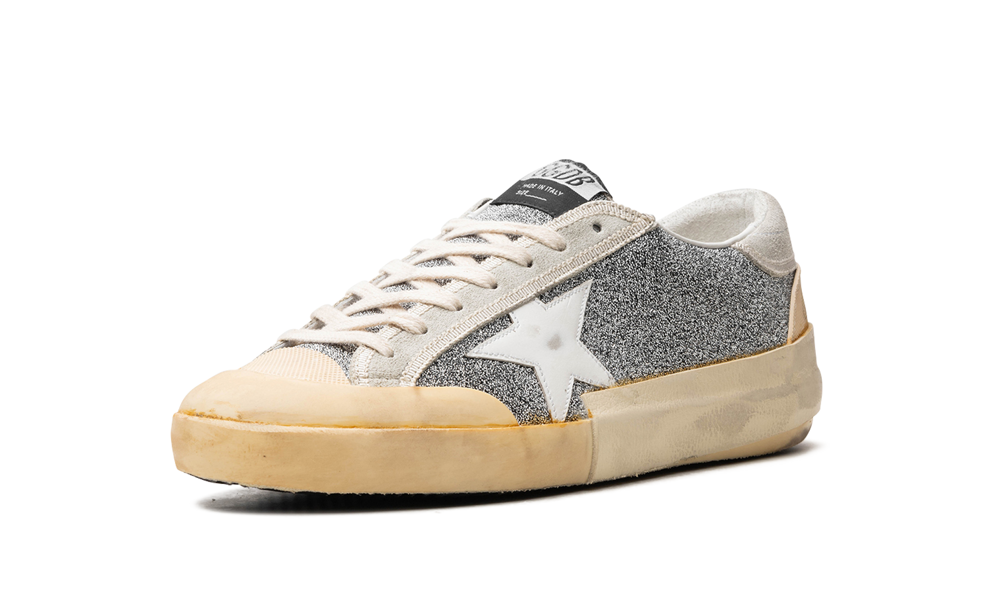 SUPER-STAR CRYSTAL UPPER LEATHER STAR CRYSTAL TOE AND TONGUE SUEDE HEEL RUBBER SPUR "SILVER WHITE ICE VANILLA"、mysite、Cacoeks