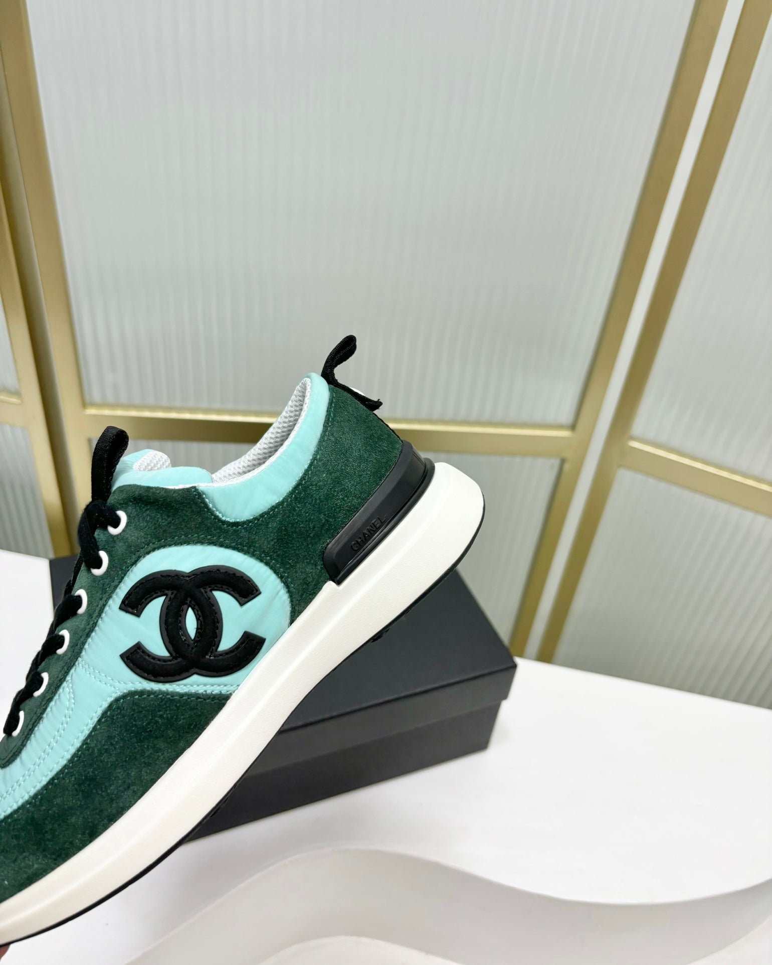 SNEAKER IN GREEN MINT MIX FOREST GREEN SUEDE、mysite、Cacoeks