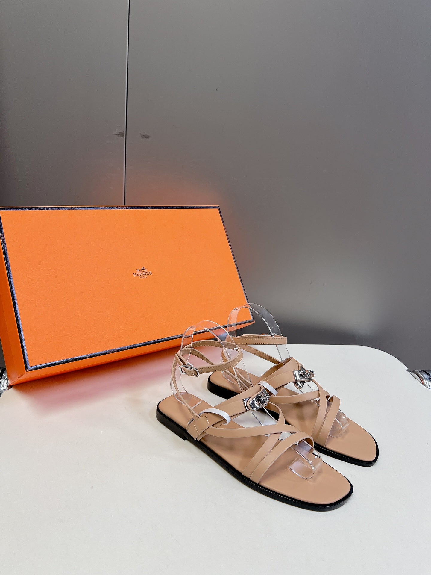 JUNE SANDAL BEIGE CALFSKIN、mysite、Cacoeks