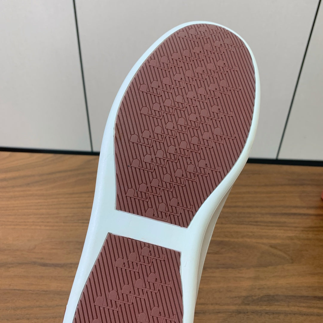 LP SNEAKERS IN AUBURN BROWN CALFSKIN WHITE SOLE、mysite、Cacoeks