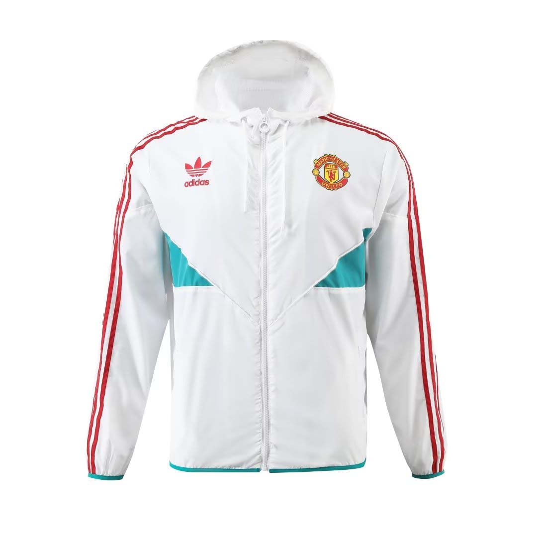 2023 Manchester United Windbreaker white Edge:football jersey mysite: unitedjerseyfootball 邓江浪:football