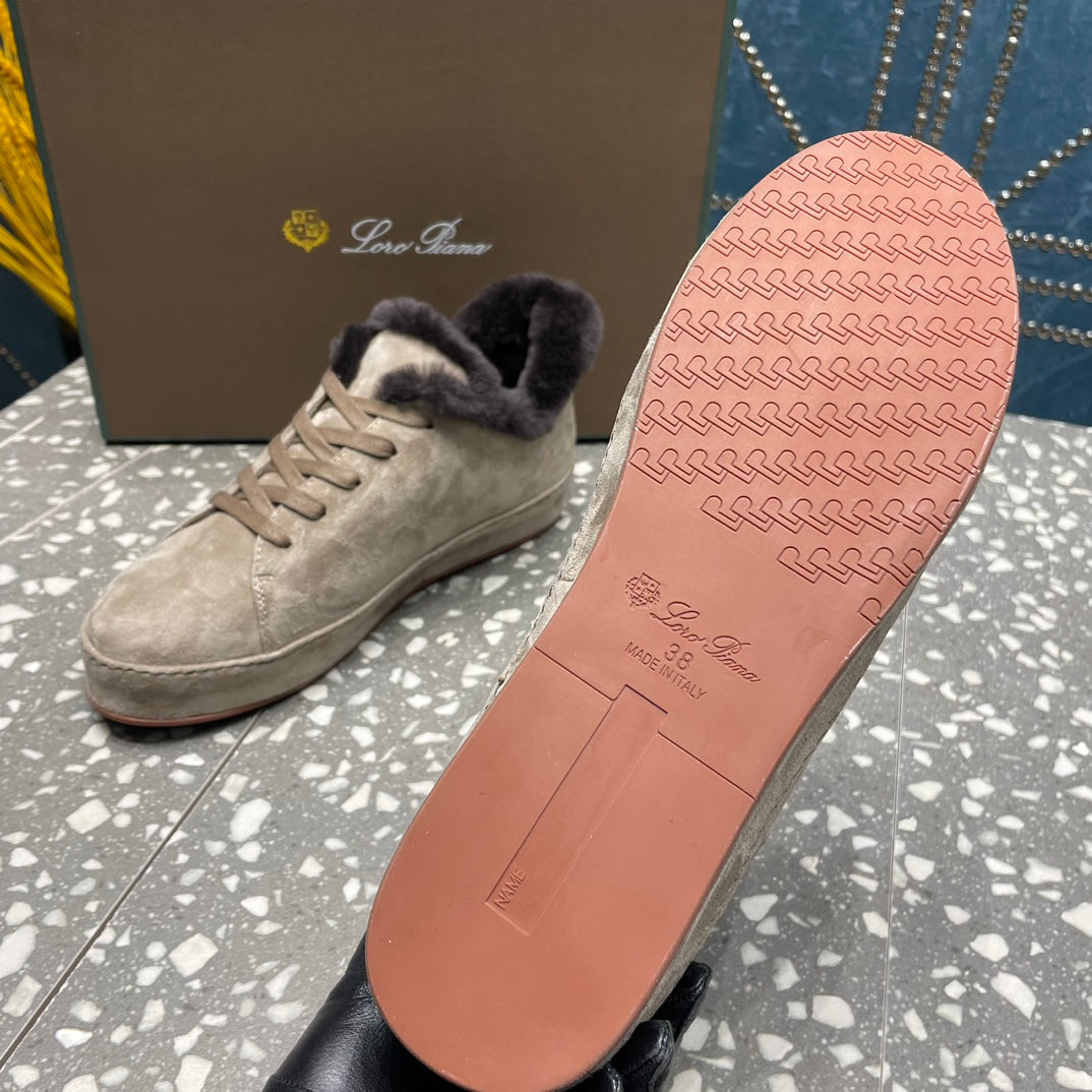 LP WINTER NUAGES SNEAKERS LIGHT GRAY LAMBSKIN、mysite、Cacoeks