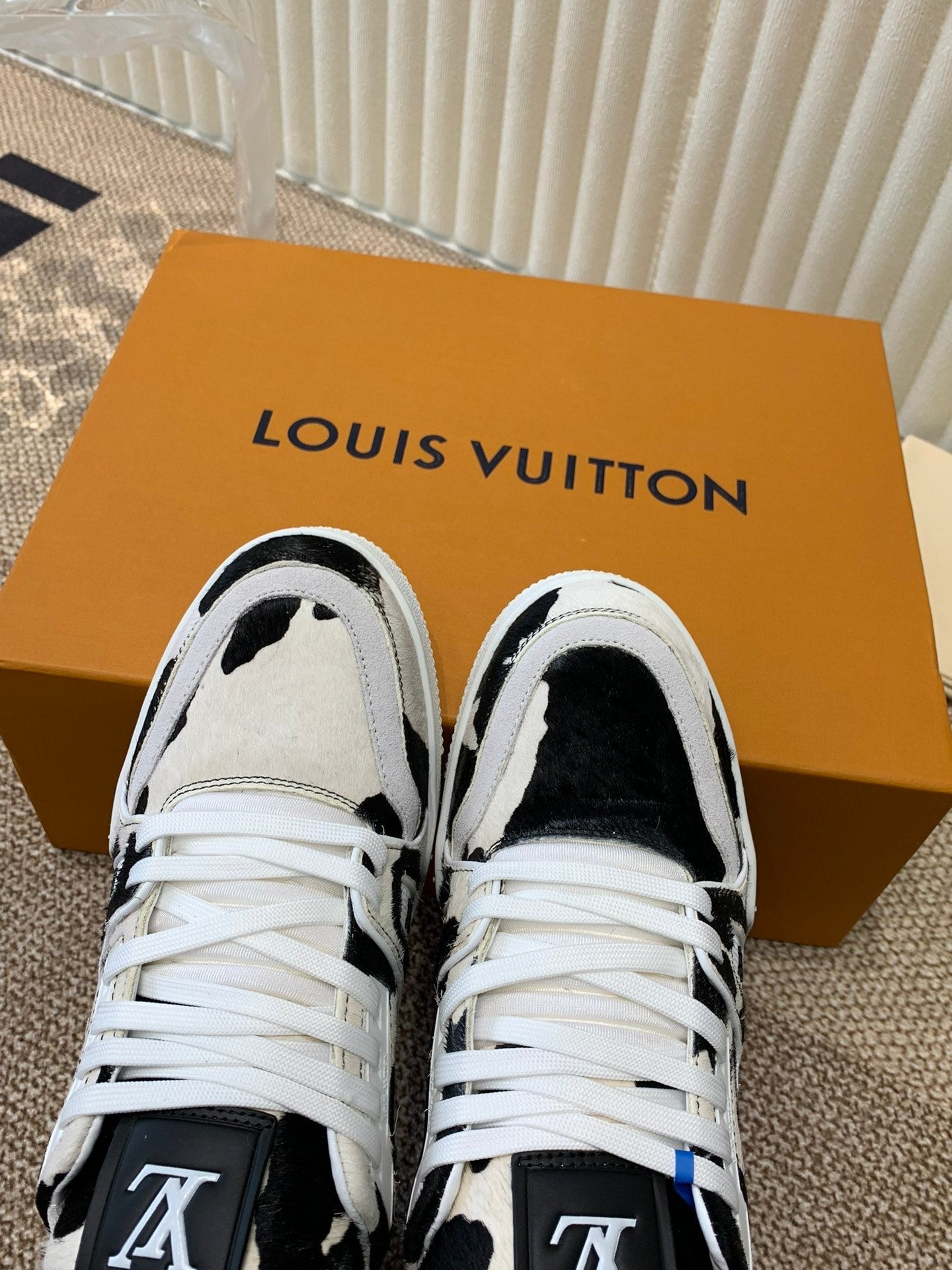 LV TRAINER SNEAKER BLACK MIX WHITE、mysite、Cacoeks