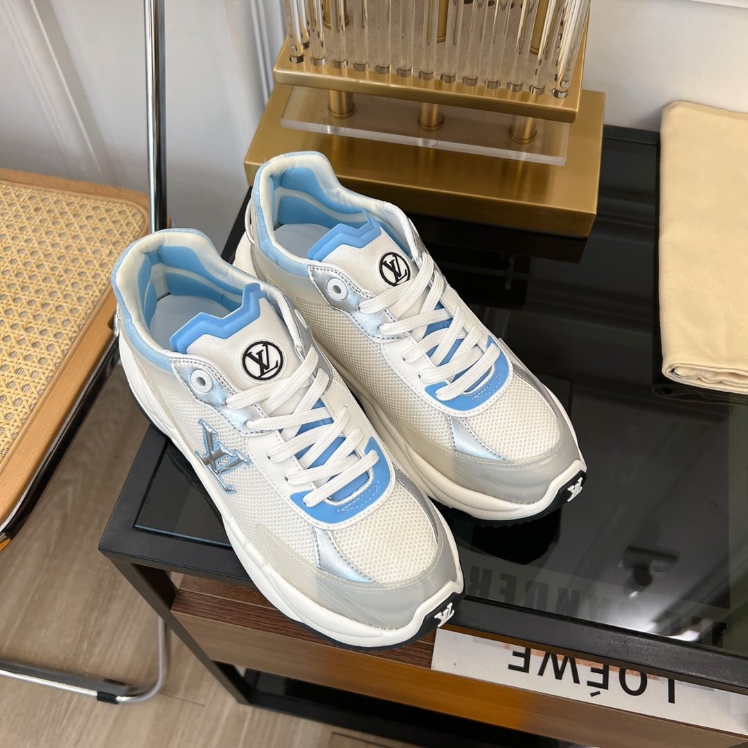 LV RUN 55 SNEAKER WHITE BLUE、mysite、Cacoeks