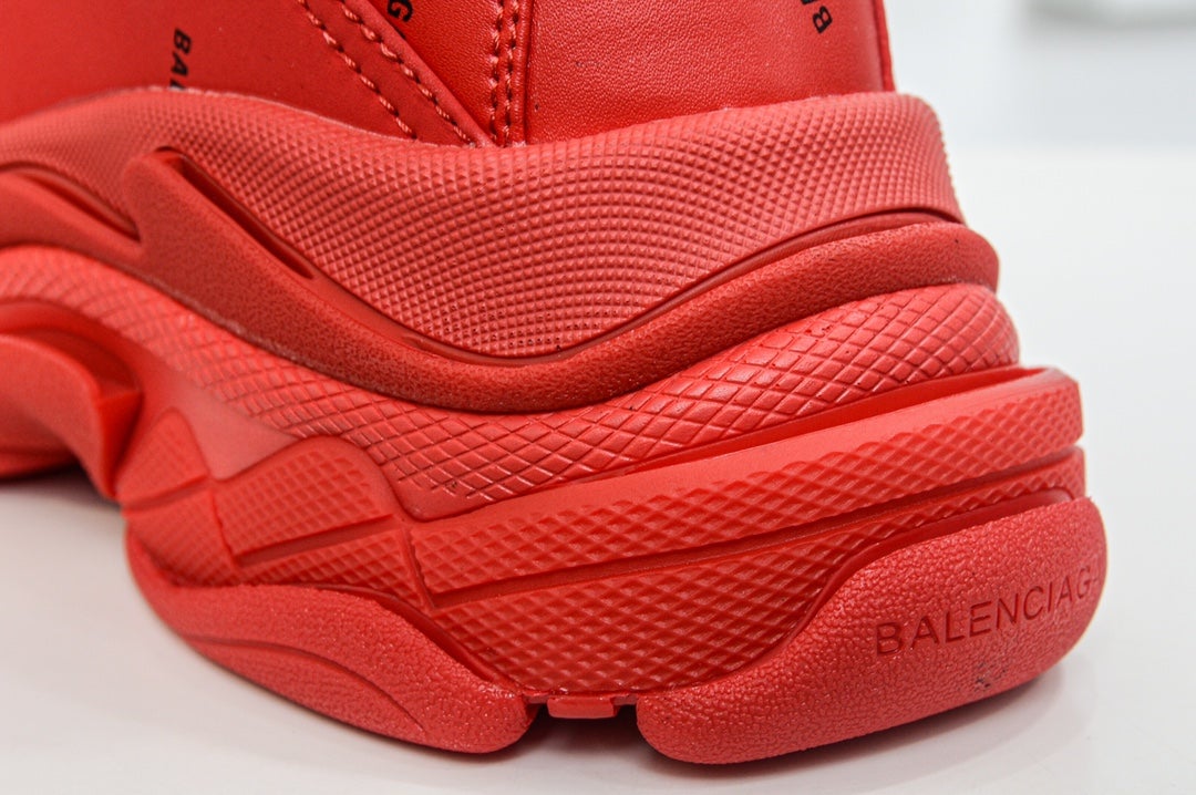 Balenciaga Triple S Sneaker All Over Logo Red、mysite、Cacoeks