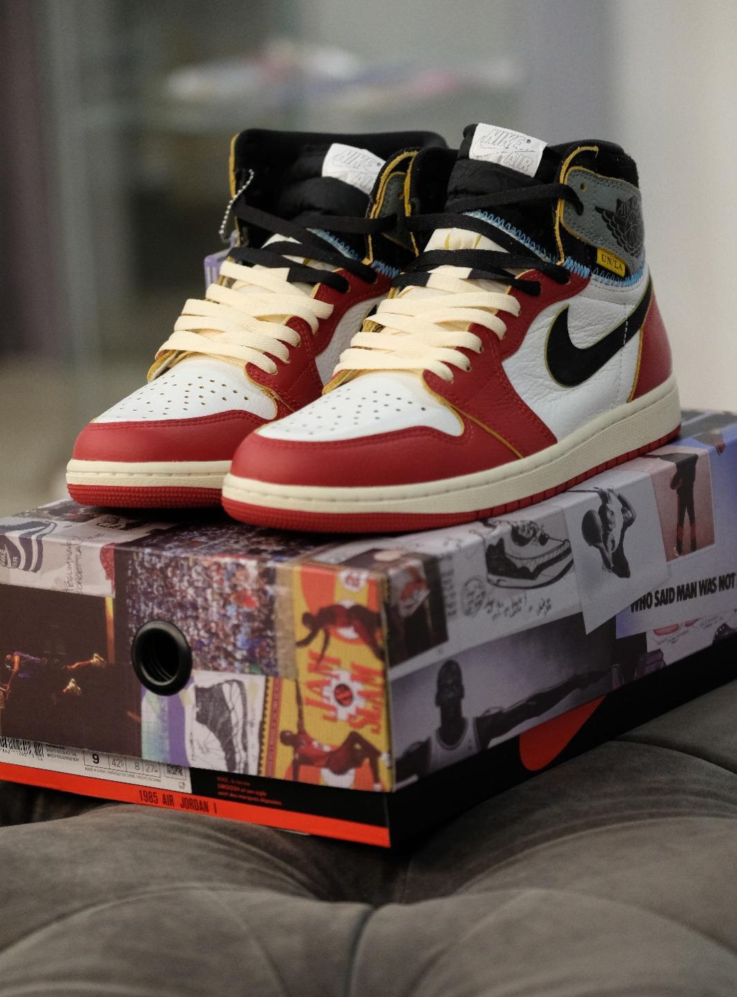 Air Jordan 1 Retro High OG SP Union LA Chicago Shadow、JORDAN、Cacoeks