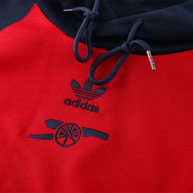 ManixJersey.com | Arsenal 24-25 Originals LFSTLR Training Hoodie Set - Red Hoodie and Deep Blue Pants -Customize Name, Number and Patch | Worldwide Shipping