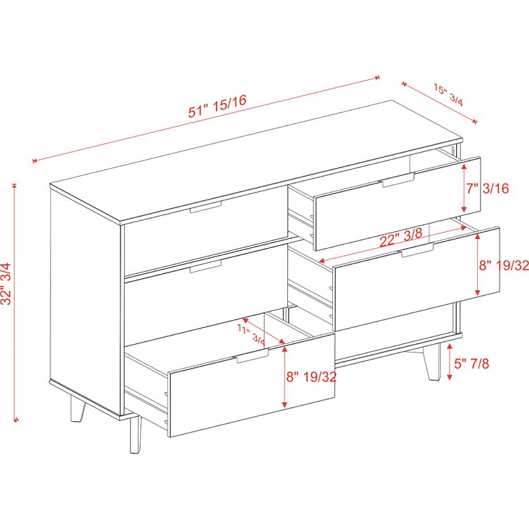 Helmick 6 - Drawer Dresser