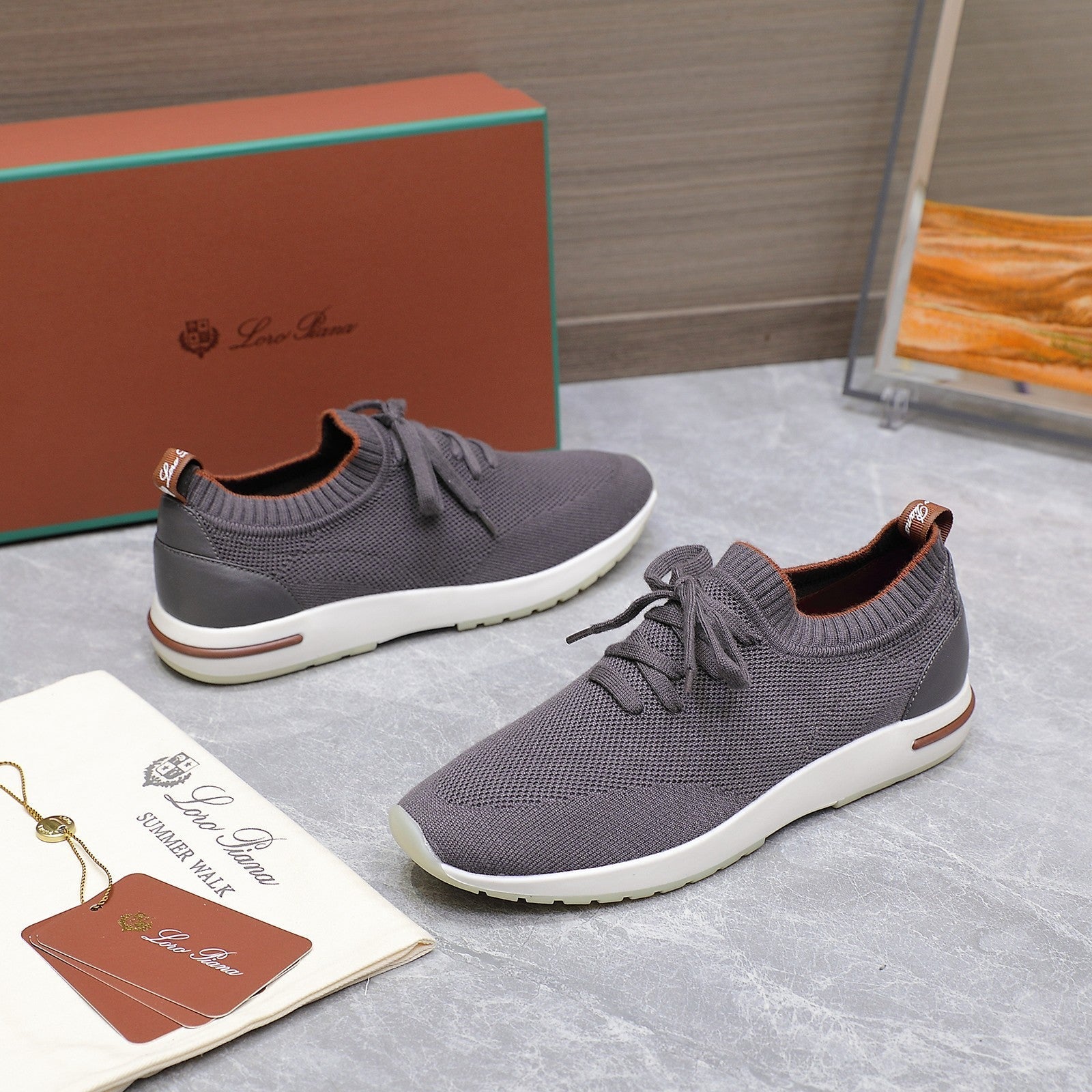LP LADY FLEXY WALK SNEAKER IN GREY FABRIC、mysite、Cacoeks