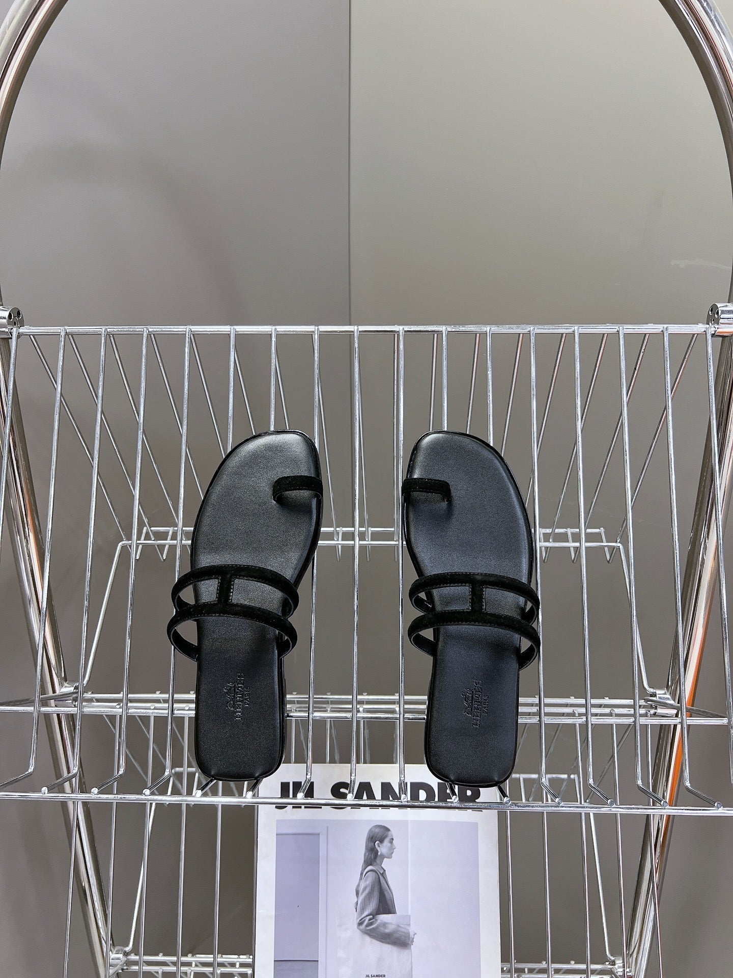 Georgia Sandals Black Suede Black Calfskin、mysite、Cacoeks